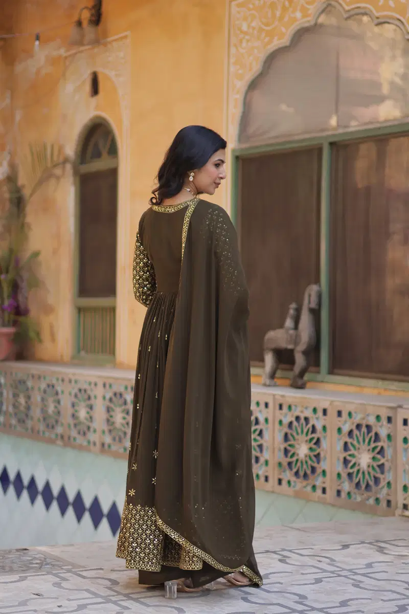 KA 1149 Faux Georgette Desginer Readymade Suits Wholesale Market In Surat